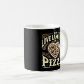 Meine Liebe ist Pizza - Funny Feinschmecker Valent Kaffeetasse (VorderseiteRechts)