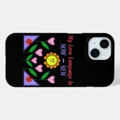 Meine Liebe ist "Sau" - "nähen" Case-Mate iPhone Hülle (Rückseite (Horizontal))