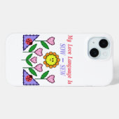 Meine Liebe ist "Sau" - "nähen" Case-Mate iPhone Hülle (Rückseite (Horizontal))