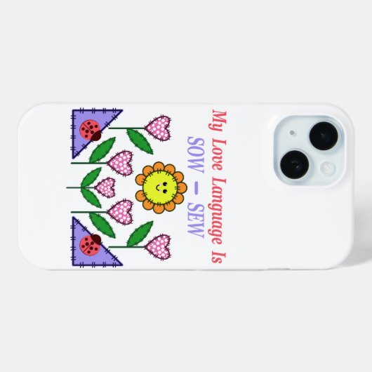 Meine Liebe ist "Sau" - "nähen" Case-Mate iPhone Hülle (Rückseite (Horizontal))