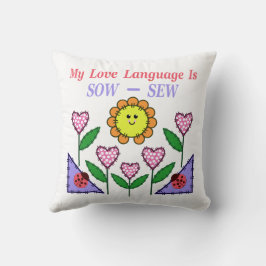 Meine Liebe ist "Sau" - "nähen" Kissen