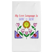 Meine Liebe ist "Sau" - "nähen" Kleine Geschenktüte (Rückseite)