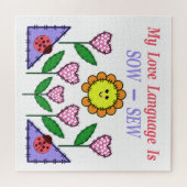 Meine Liebe ist "Sau" - "nähen" Puzzle (Horizontal)