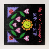 Meine Liebe ist "Sau" - "nähen" Puzzle (Horizontal)