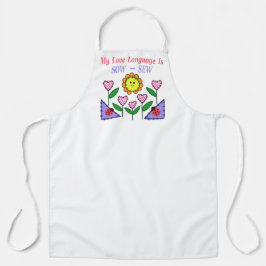 Meine Liebe ist "Sau" - "nähen" Schürze