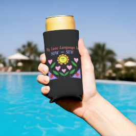 Meine Liebe ist "Sau" - "nähen" Selters Dosenkühler