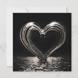 Meine Liebe ist tief Feiertagskarte