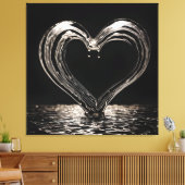 Meine Liebe ist tief Leinwanddruck (Insitu (Wohnzimmer))