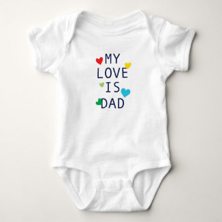 Meine Liebe ist Vater" Baby Bodysuit Strampler