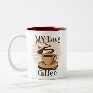 Meine Liebe Kaffee Romantische Vintage Zweifarbige Tasse