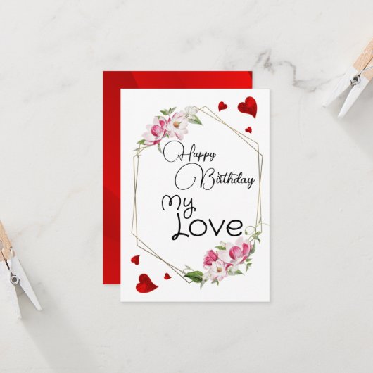 Meine Liebe Karte (Vorderseite/Rückseite Beispiel)