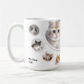"Meine liebe Katze" modern | Tasse des Kaffees | (Links)