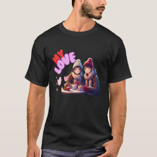 Meine Liebe liebt ein Paar Liebhaber Mann Ehefrau T-Shirt
