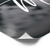 Meine Liebe Modernes Foto für Hochzeiten Poster (Ecke)