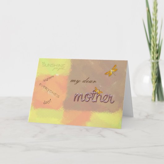 meine liebe Mutter Karte (Vorderseite)