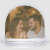 Meine Liebe Paar Foto-Brauch Schneekugeln (Rückseite)