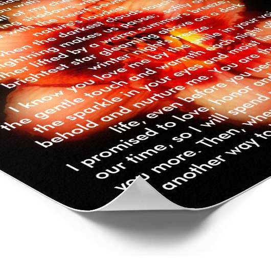 Meine Liebe Poster (Ecke)