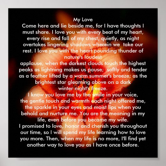 Meine Liebe Poster (Vorne)