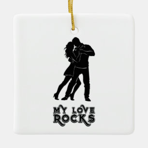 Meine Liebe Rocks - Dancing Couple Keramikornament