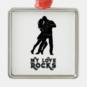 Meine Liebe Rocks - Dancing Couple Ornament Aus Metall
