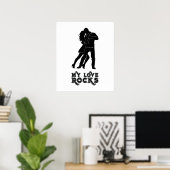 Meine Liebe Rocks - Dancing Couple Poster (Heimbüro)