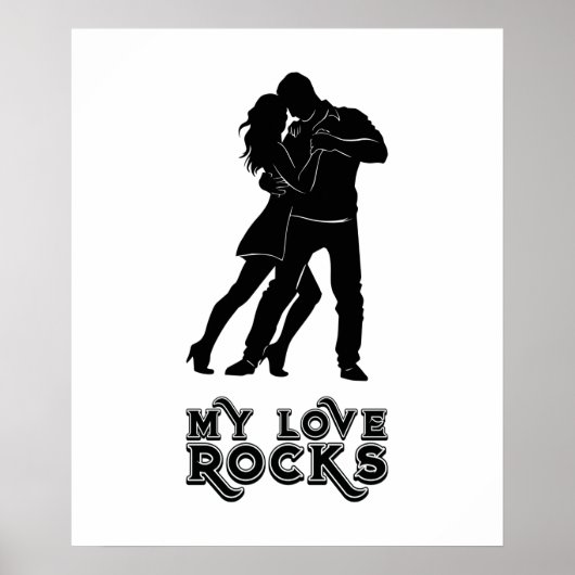 Meine Liebe rockt - Tanzendes Paar Poster (Vorne)