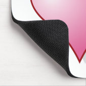 Meine Liebe rosa Heart Arrow Mousepad (Ecke)