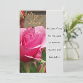 Meine Liebe (Rose) Karte (Stehend Vorderseite)