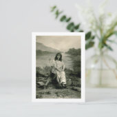 Meine Liebe ruft mich Vintag an Postkarte (Stehend Vorderseite)