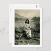 Meine Liebe ruft mich Vintag an Postkarte (Vorne/Hinten)