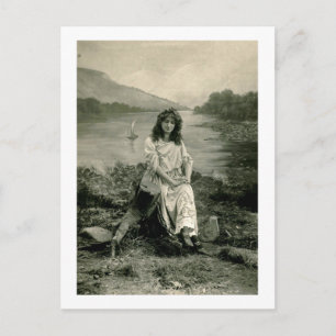 Meine Liebe ruft mich Vintage Postkarte