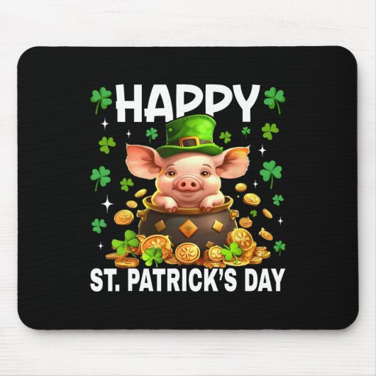 Meine Liebe sechs. Patrick De Big Inside Pot Shamr Mousepad (Vorne)