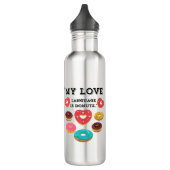 MEINE LIEBE SPRACHE IST SPENDE EDELSTAHLFLASCHE (Links)