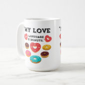 MEINE LIEBE SPRACHE IST SPENDE KAFFEETASSE (Vorderseite Links)