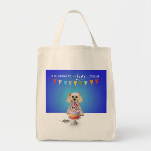 "Meine Liebe-Sprache" Lebensmittelgeschäft Tote-Ta Tragetasche (Vorne)