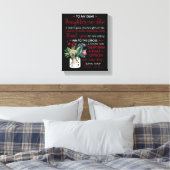 Meine liebe Tochter im Jura Leinwanddruck (Insitu (Schlafzimmer))