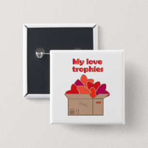 Meine Liebe-Trophäen in Schachtel voller Valentinh Button