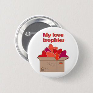 Meine Liebe-Trophäen in Schachtel voller Valentinh Button