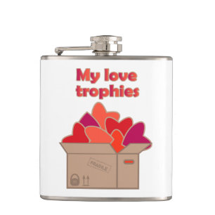 Meine Liebe-Trophäen in Schachtel voller Valentinh Flachmann