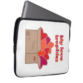 Meine Liebe-Trophäen in Schachtel voller Valentinh Laptopschutzhülle (Vorne Rechts)