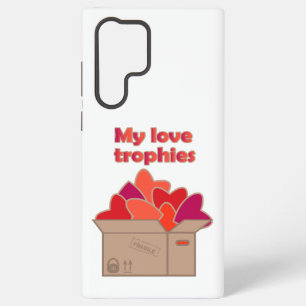 Meine Liebe-Trophäen in Schachtel voller Valentinh Samsung Galaxy Hülle
