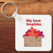 Meine Liebe-Trophäen in Schachtel voller Valentinh Schlüsselanhänger (Vorderseite)