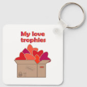 Meine Liebe-Trophäen in Schachtel voller Valentinh Schlüsselanhänger (Rückseite)