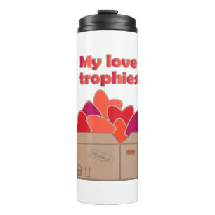 Meine Liebe-Trophäen in Schachtel voller Valentinh Thermosbecher