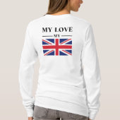 Meine Liebe UK Flag Graphic T - Shirt (Rückseite)