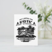 Meine Liebe zu Afrika (Afrikaans) Postkarte (Stehend Vorderseite)