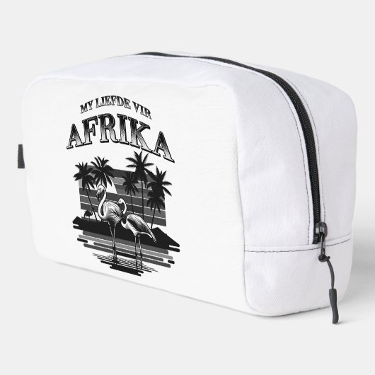 Meine Liebe zu Afrika (Afrikaans) Waschbeutel (Rechte Ecke)