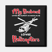 Meine Lieben Helikopter Funny Piloten Magnet (Vorne)
