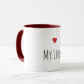 Meine Liebes Herz Tasse (Vorderseite Links)
