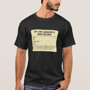 Meine Liebessprache sind MARC-Datensätze Retro-Bib T-Shirt